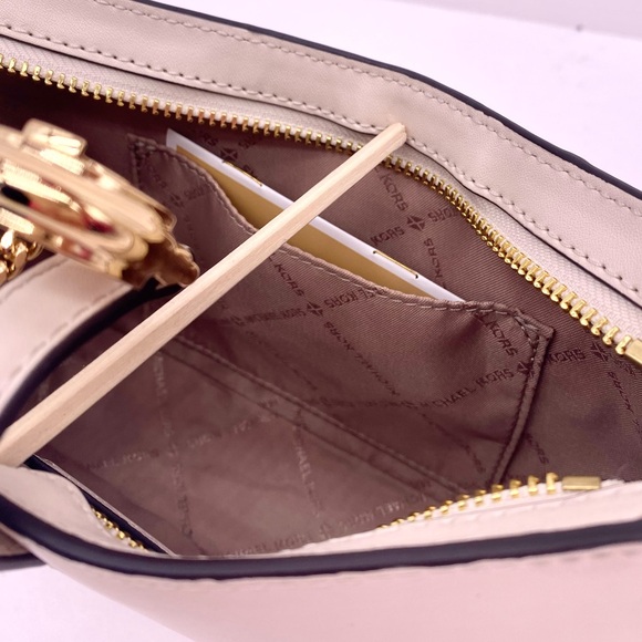 Michael Kors Lyra Small Color-Block Pochette Shoulder Purse - Picture 5 of 16